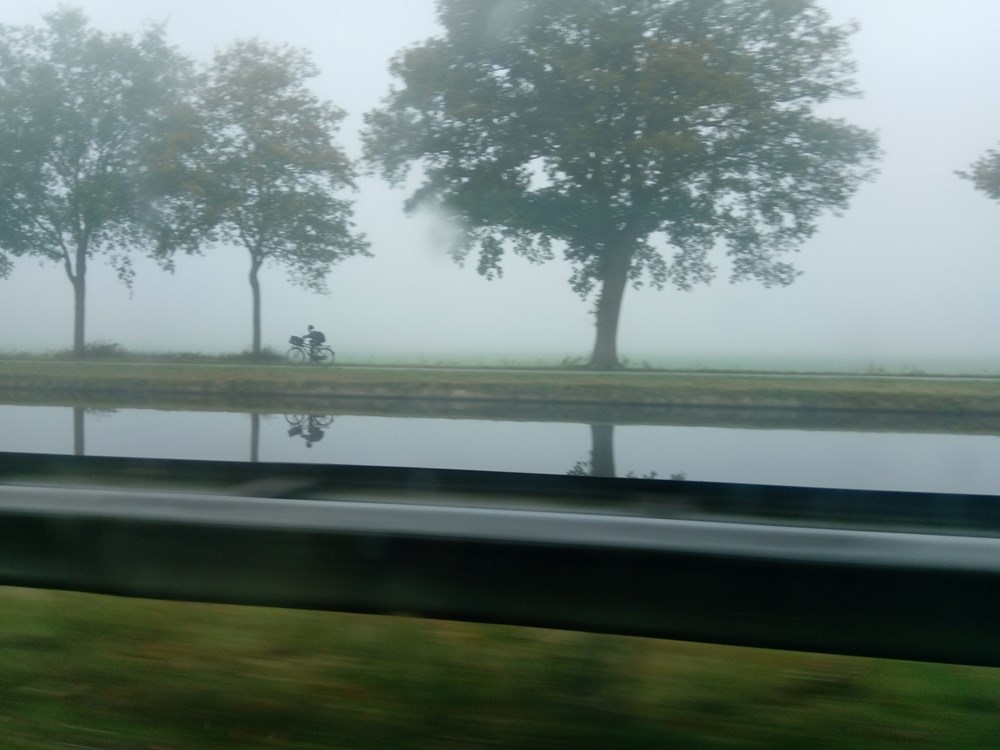 In de mist